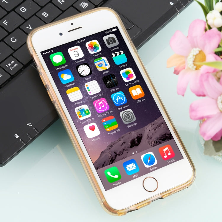 For iPhone 6 TPU Glitter All-inclusive Protective Case