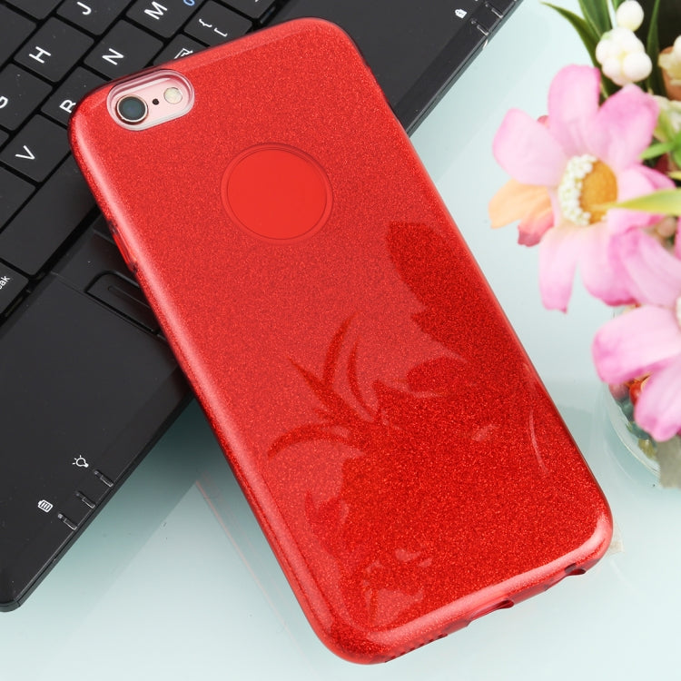 For iPhone 6 TPU Glitter All-inclusive Protective Case