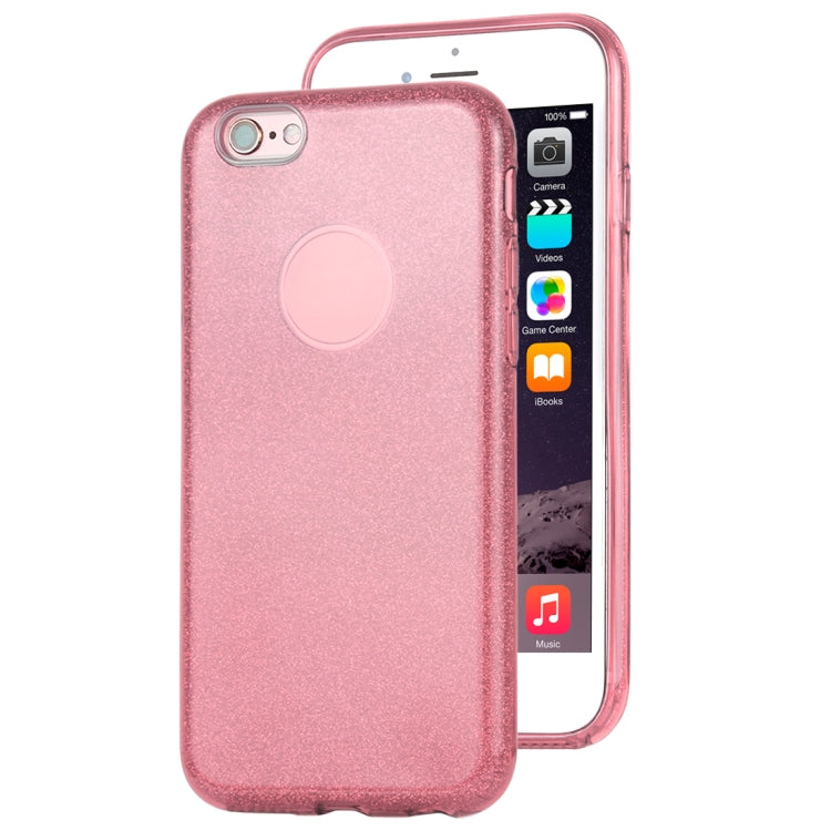 For iPhone 6 TPU Glitter All-inclusive Protective Case