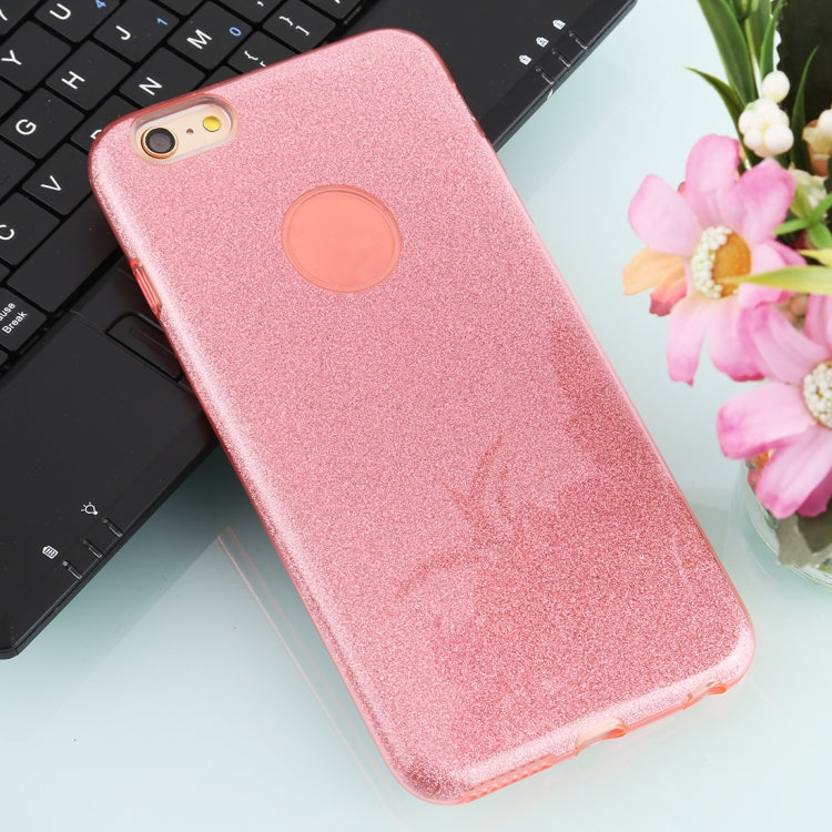 For iPhone 6 Plus TPU Glitter All-inclusive Protective Case