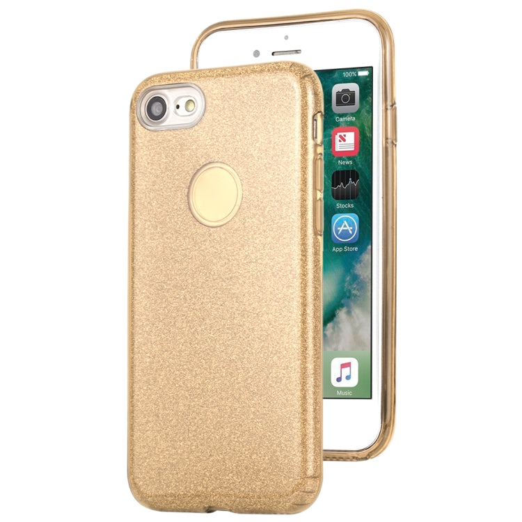 For iPhone 7 TPU Glitter All-inclusive Protective Case