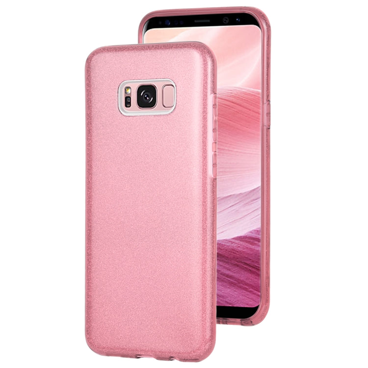 For Galaxy S8+ TPU Glitter All-inclusive Protective Case