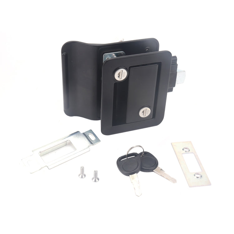 A5981-03 Black RV Paddle Entry Door Lock Latch