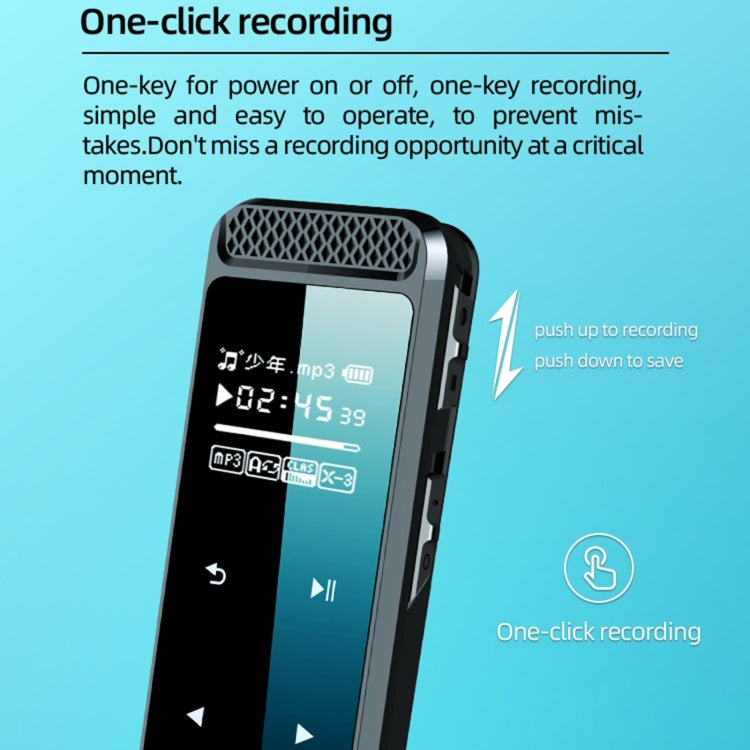 Q55 Smart HD Noise Reduction Voice Control Recording Pen, Capacity:No Memory(Black)