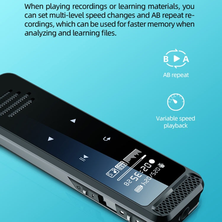 Q55 Smart HD Noise Reduction Voice Control Recording Pen, Capacity:No Memory(Black)