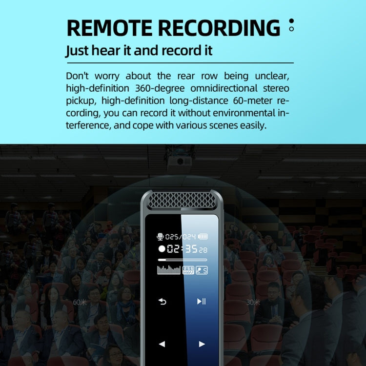 Q55 Smart HD Noise Reduction Voice Control Recording Pen, Capacity:8GB(Black)