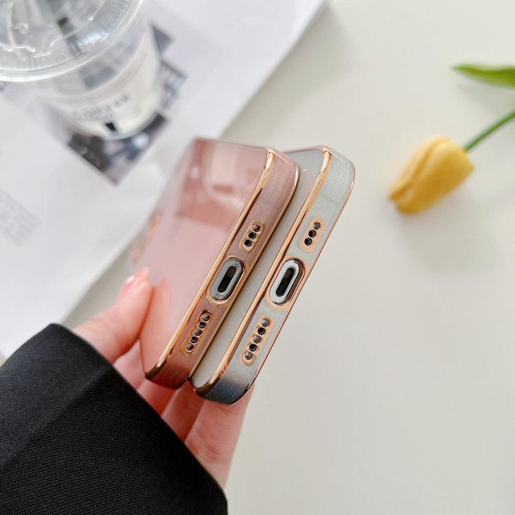 For iPhone 12 Pro Full Coverage Soft Edge Electroplating Phone Case
