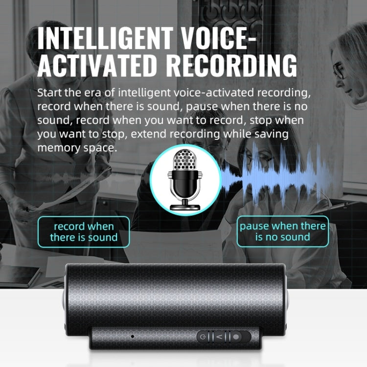 Q76 Smart HD Noise Reduction Voice Control Strong Magnetic Recording Pen, Capacity:4GB(Black)