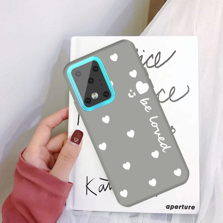 For Galaxy S20 Ultra Smiling Love Heart Pattern Frosted TPU Protective Case