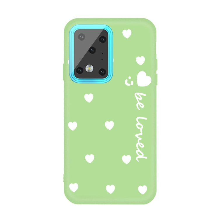 For Galaxy S20 Ultra Smiling Love Heart Pattern Frosted TPU Protective Case