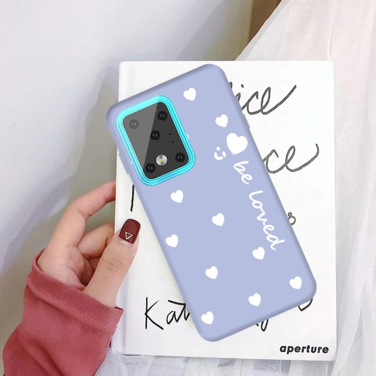 For Galaxy S20 Ultra Smiling Love Heart Pattern Frosted TPU Protective Case