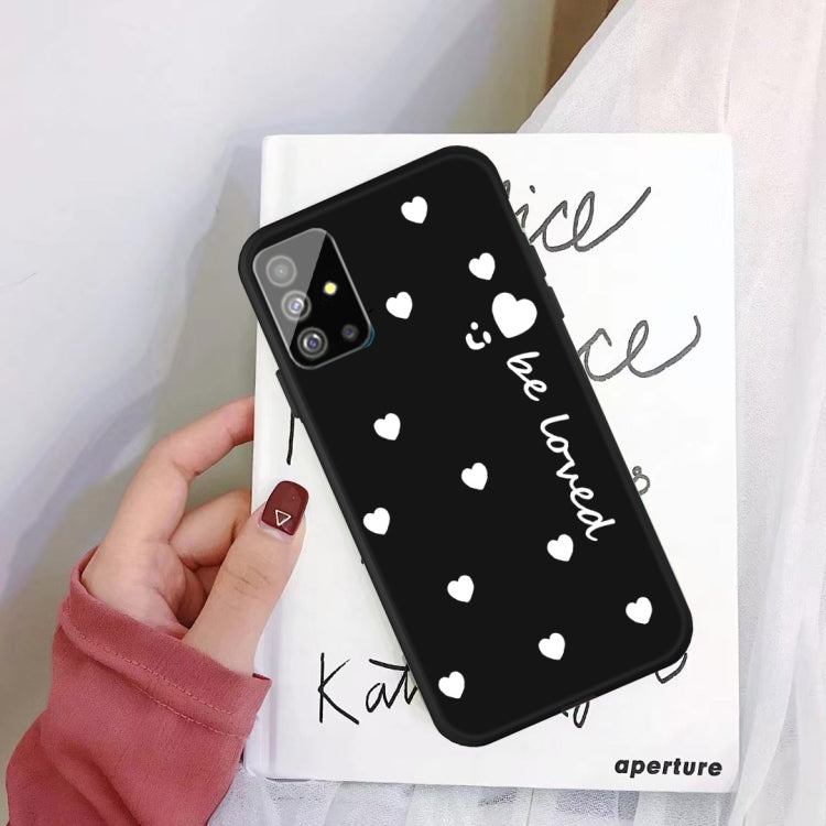 For Galaxy S20 Smiling Love Heart Pattern Frosted TPU Protective Case