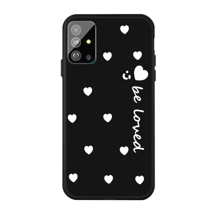 For Galaxy S20 Smiling Love Heart Pattern Frosted TPU Protective Case