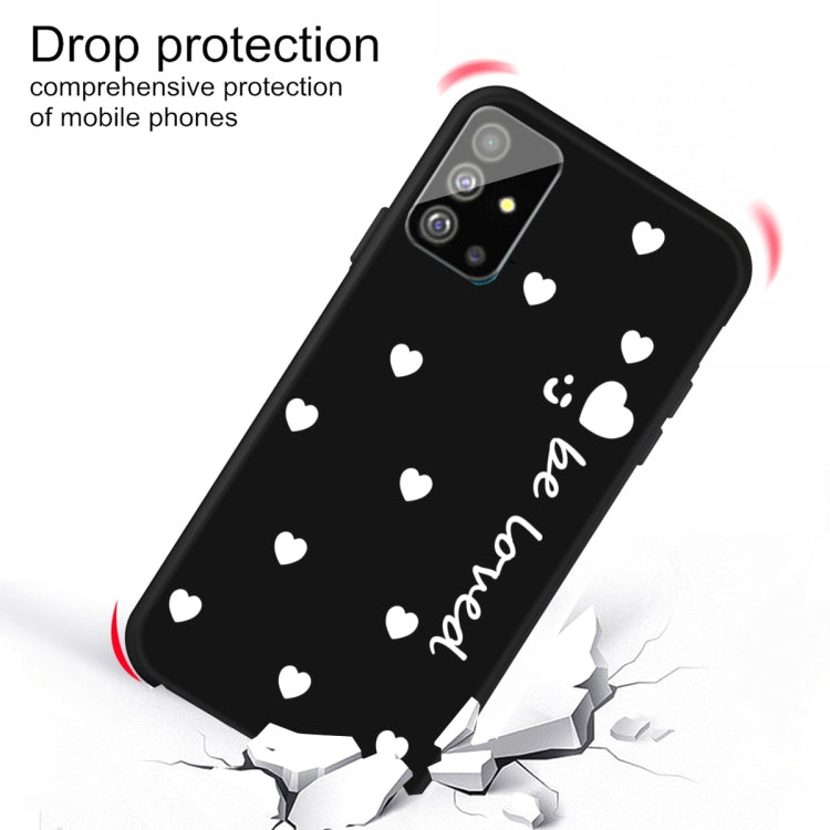 For Galaxy S20 Smiling Love Heart Pattern Frosted TPU Protective Case
