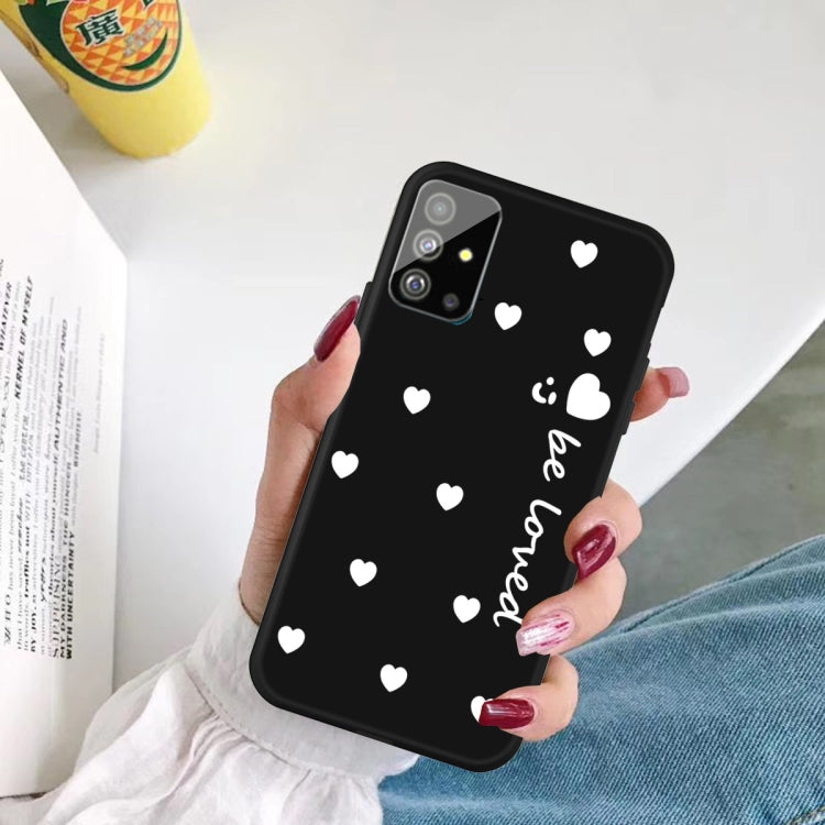 For Galaxy S20 Smiling Love Heart Pattern Frosted TPU Protective Case