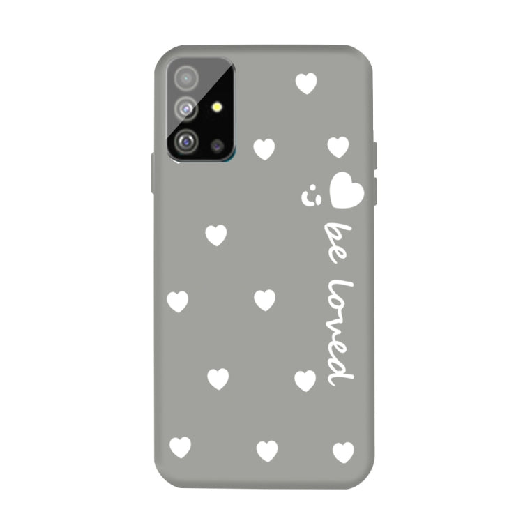 For Galaxy S20 Smiling Love Heart Pattern Frosted TPU Protective Case