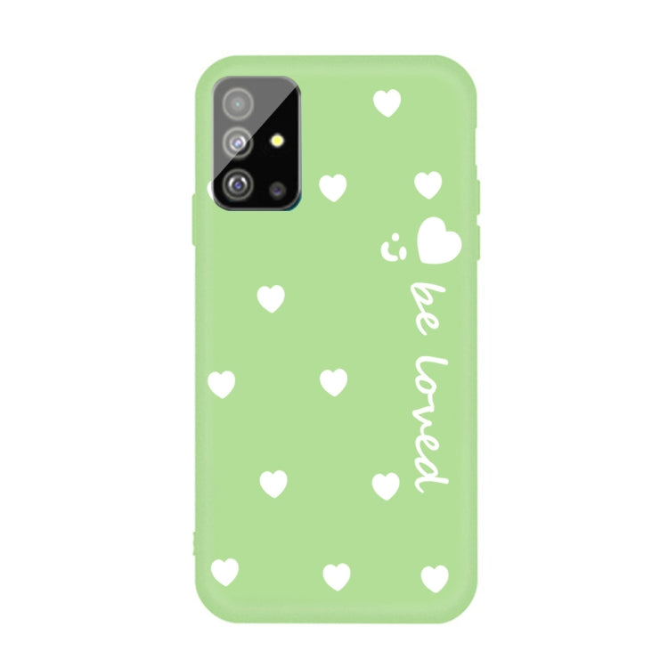 For Galaxy S20 Smiling Love Heart Pattern Frosted TPU Protective Case