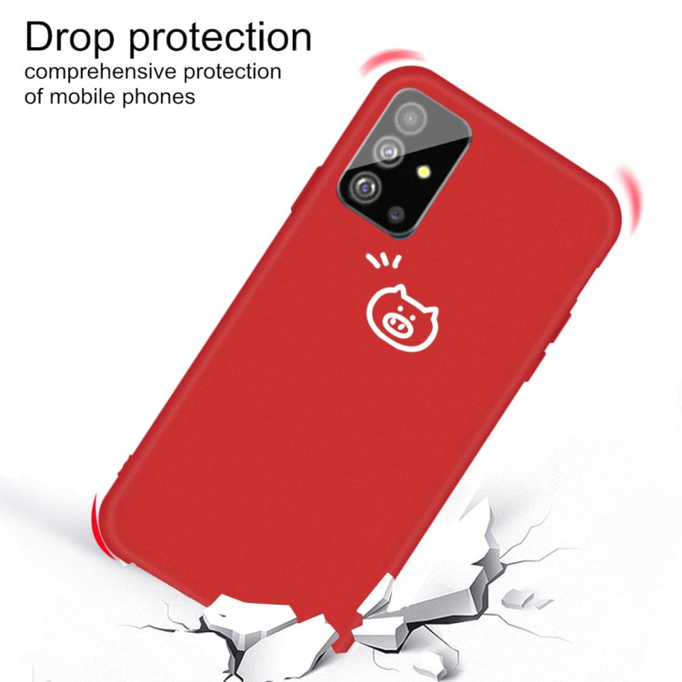 For Galaxy S20+ Little Pig Pattern Frosted TPU Protective Case