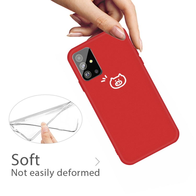 For Galaxy S20+ Little Pig Pattern Frosted TPU Protective Case