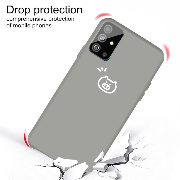 For Galaxy S20+ Little Pig Pattern Frosted TPU Protective Case