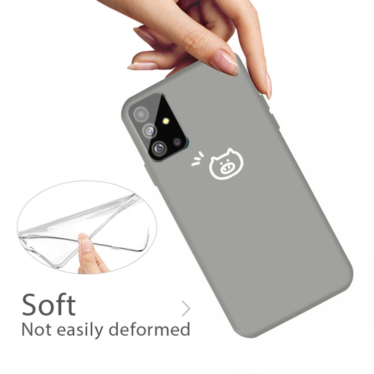For Galaxy S20+ Little Pig Pattern Frosted TPU Protective Case