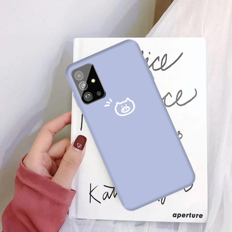 For Galaxy S20+ Little Pig Pattern Frosted TPU Protective Case