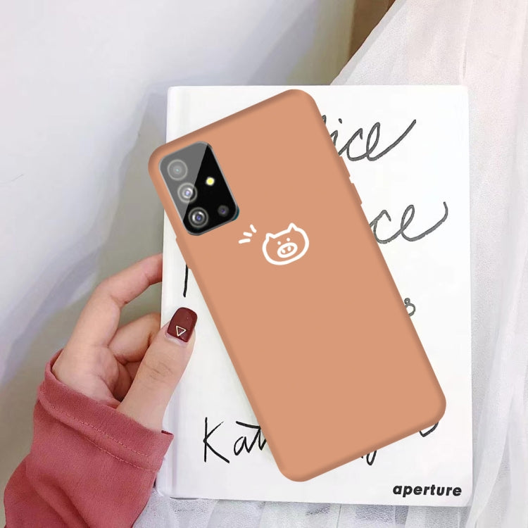 For Galaxy S20+ Little Pig Pattern Frosted TPU Protective Case
