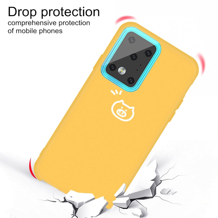 For Galaxy S20 Ultra Little Pig Pattern Frosted TPU Protective Case