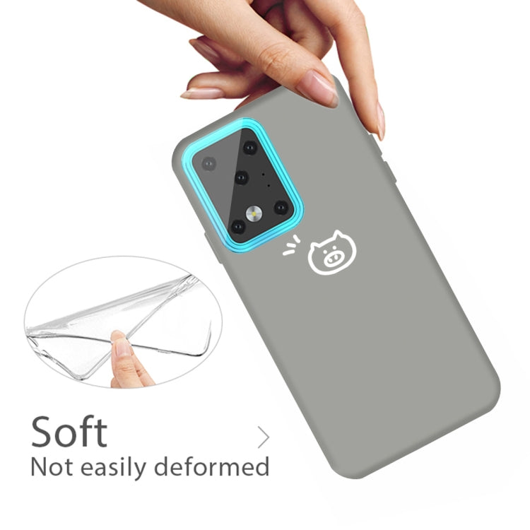 For Galaxy S20 Ultra Little Pig Pattern Frosted TPU Protective Case