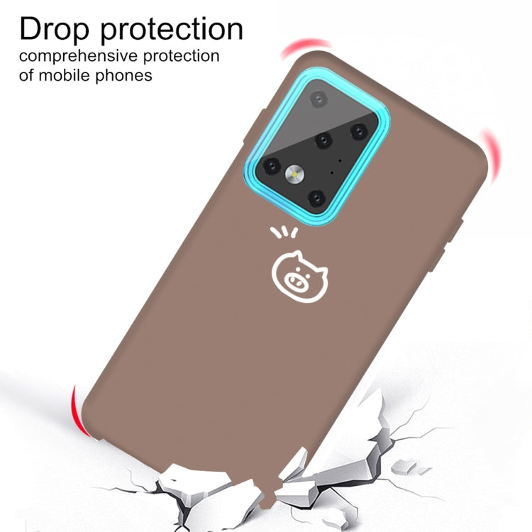 For Galaxy S20 Ultra Little Pig Pattern Frosted TPU Protective Case