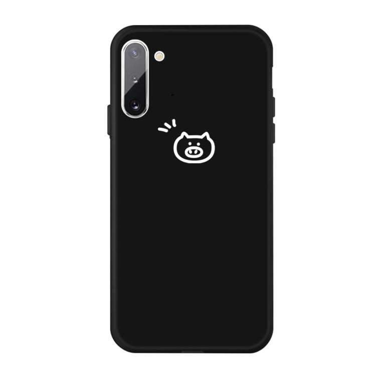 For Galaxy Note10 Little Pig Pattern Frosted TPU Protective Case