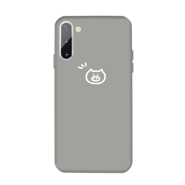 For Galaxy Note10 Little Pig Pattern Frosted TPU Protective Case