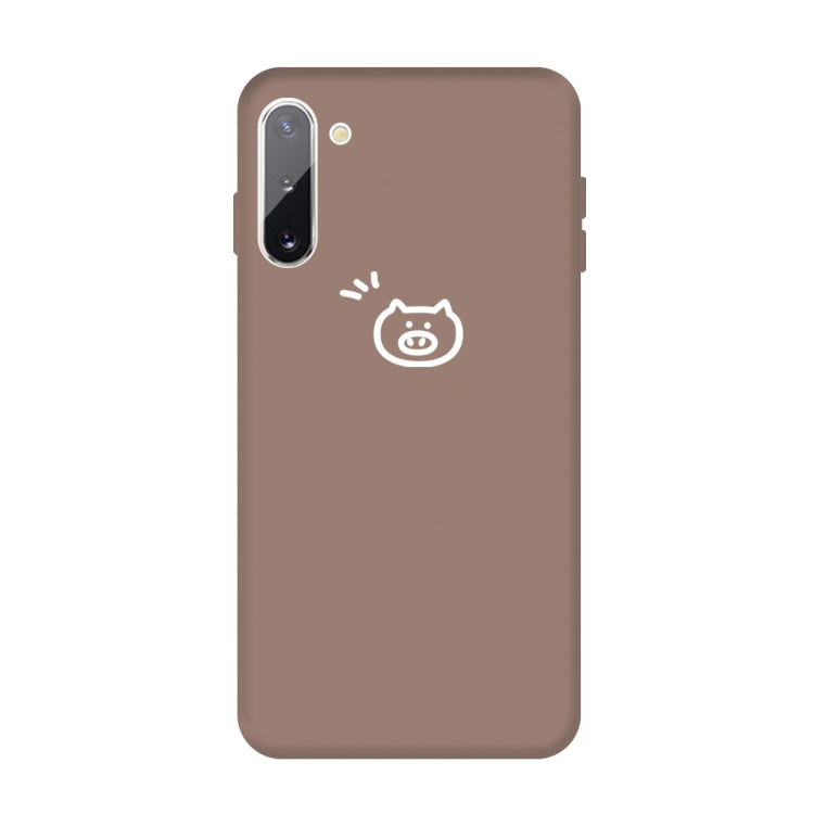 For Galaxy Note10 Little Pig Pattern Frosted TPU Protective Case