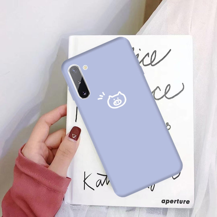 For Galaxy Note10 Little Pig Pattern Frosted TPU Protective Case
