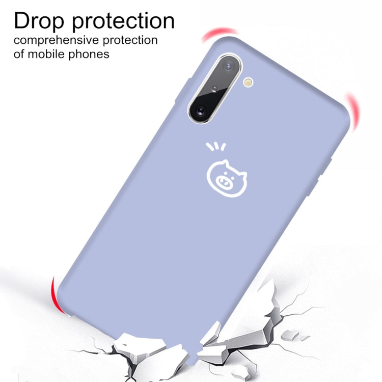 For Galaxy Note10 Little Pig Pattern Frosted TPU Protective Case