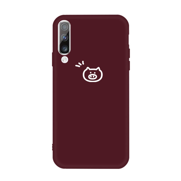 For Galaxy A70 Little Pig Pattern Frosted TPU Protective Case