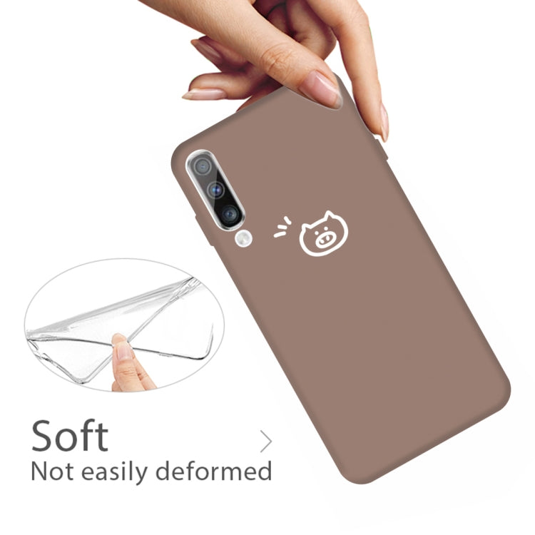 For Galaxy A70 Little Pig Pattern Frosted TPU Protective Case