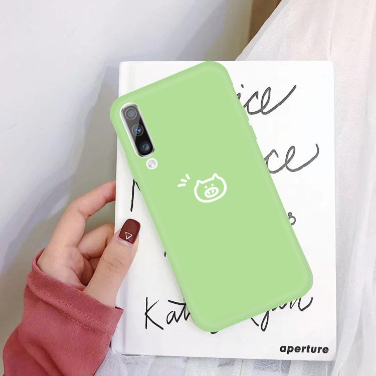 For Galaxy A70 Little Pig Pattern Frosted TPU Protective Case