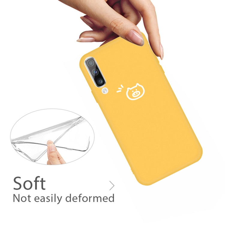 For Galaxy A50 Little Pig Pattern Frosted TPU Protective Case