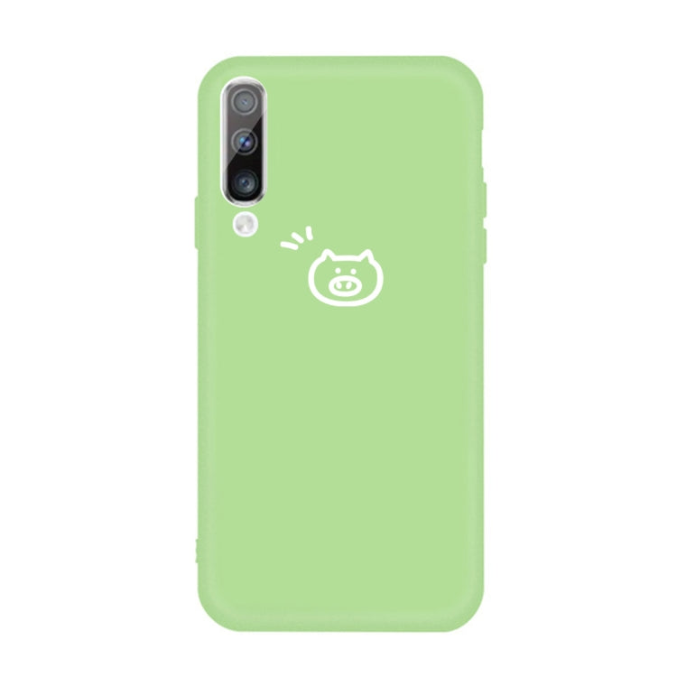 For Galaxy A50 Little Pig Pattern Frosted TPU Protective Case