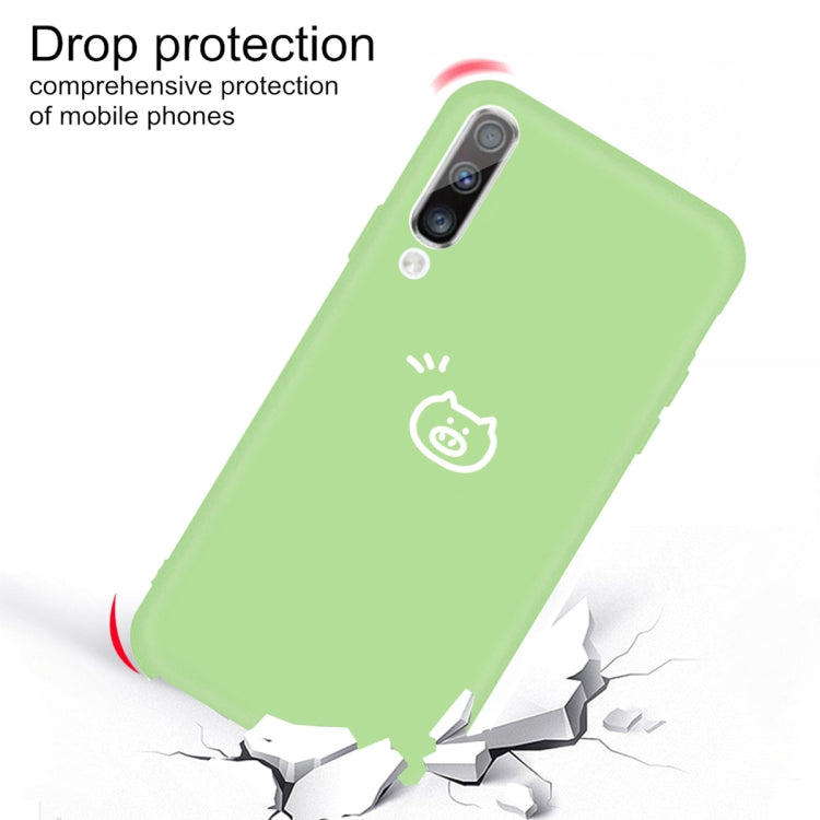 For Galaxy A50 Little Pig Pattern Frosted TPU Protective Case
