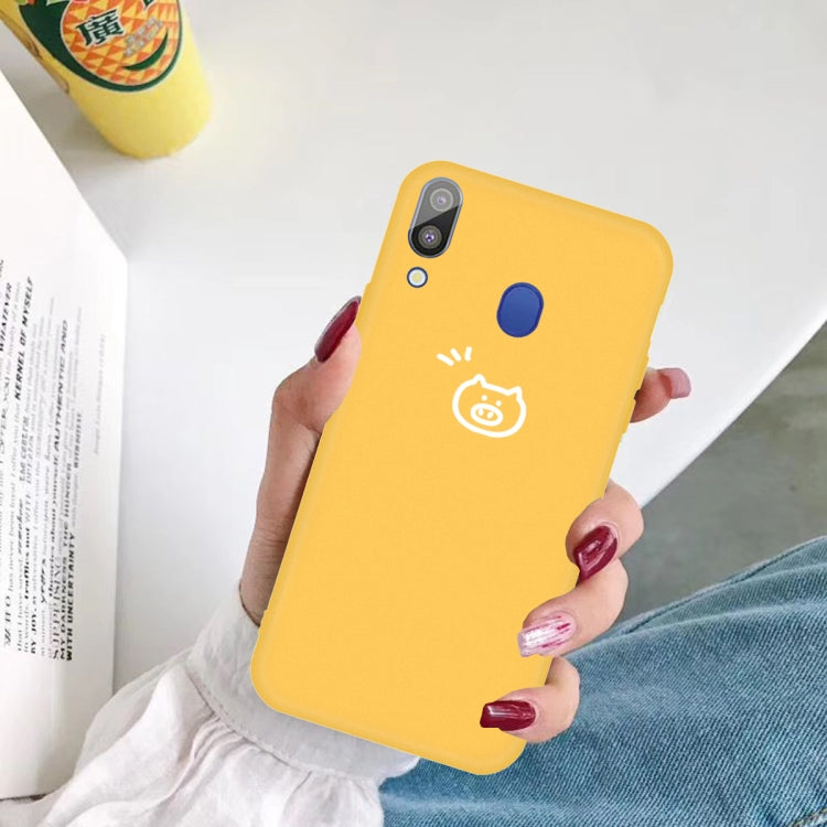For Galaxy A30 Little Pig Pattern Frosted TPU Protective Case