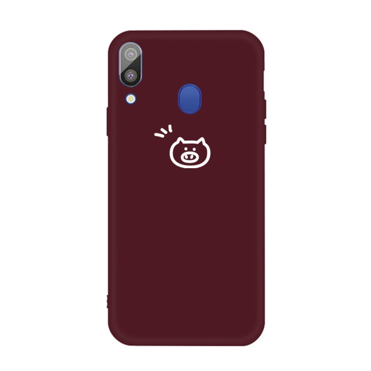 For Galaxy A30 Little Pig Pattern Frosted TPU Protective Case