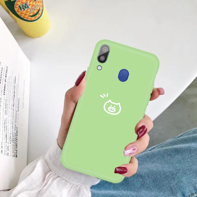 For Galaxy A30 Little Pig Pattern Frosted TPU Protective Case