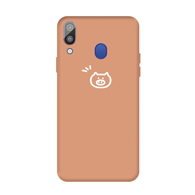 For Galaxy A30 Little Pig Pattern Frosted TPU Protective Case
