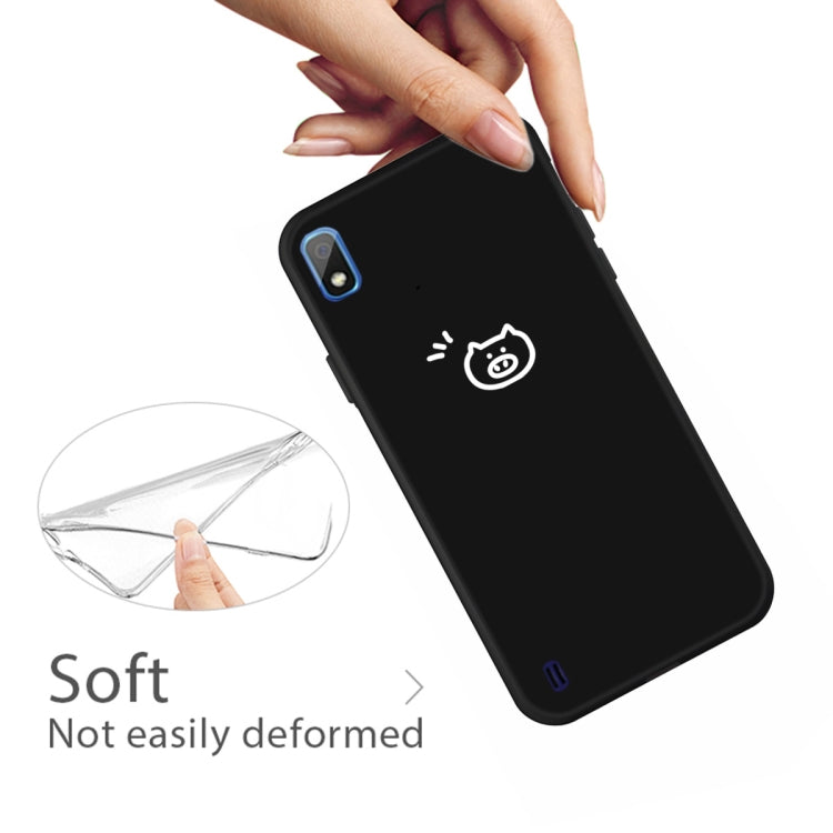 For Galaxy A10 Little Pig Pattern Frosted TPU Protective Case