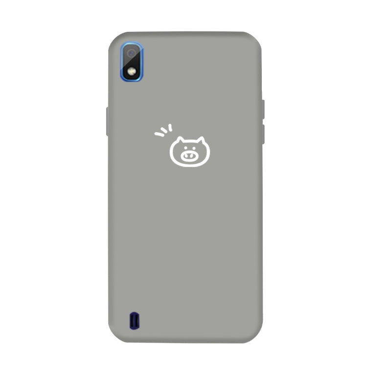 For Galaxy A10 Little Pig Pattern Frosted TPU Protective Case