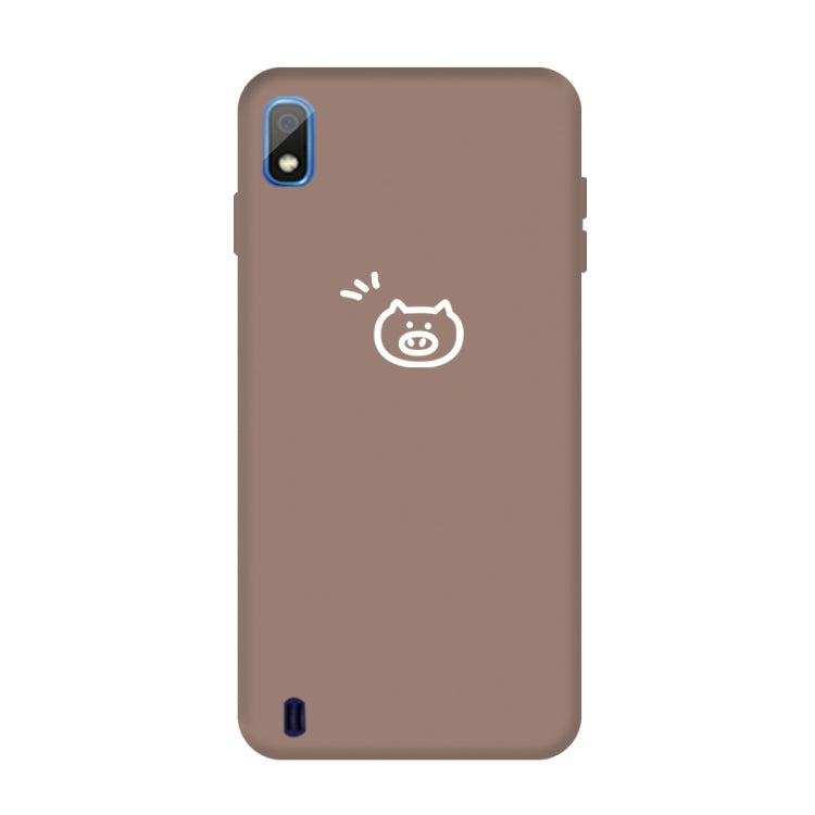 For Galaxy A10 Little Pig Pattern Frosted TPU Protective Case