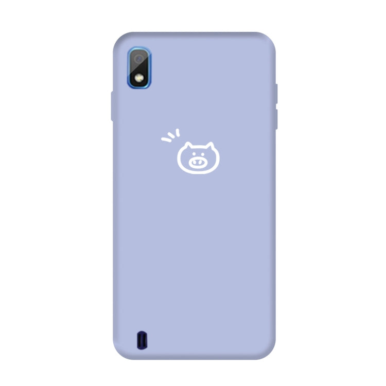 For Galaxy A10 Little Pig Pattern Frosted TPU Protective Case