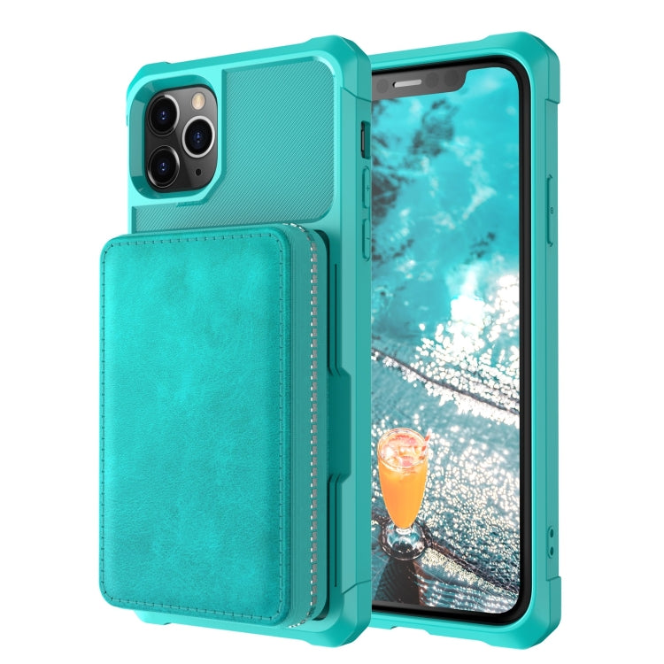 For iPhone 11 Pro Zipper Wallet Card Bag PU Back Case